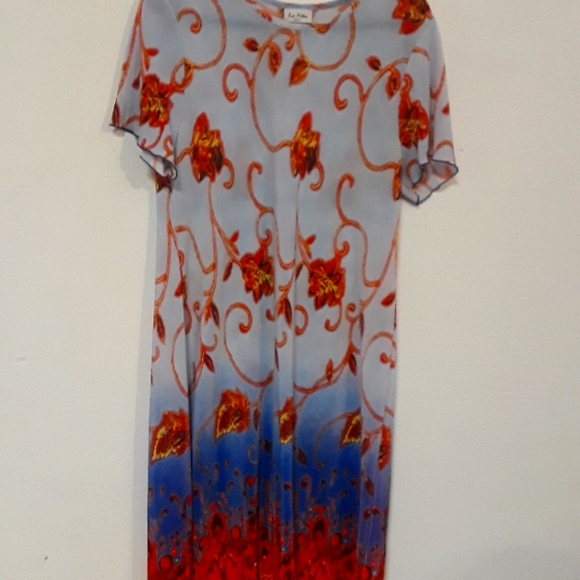 VTG. LA FETE USA ONE SIZE 100% POLYESTER DRESS - Picture 1 of 4
